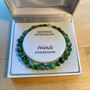 Handmade Artisan Glass Beaded Bracelet